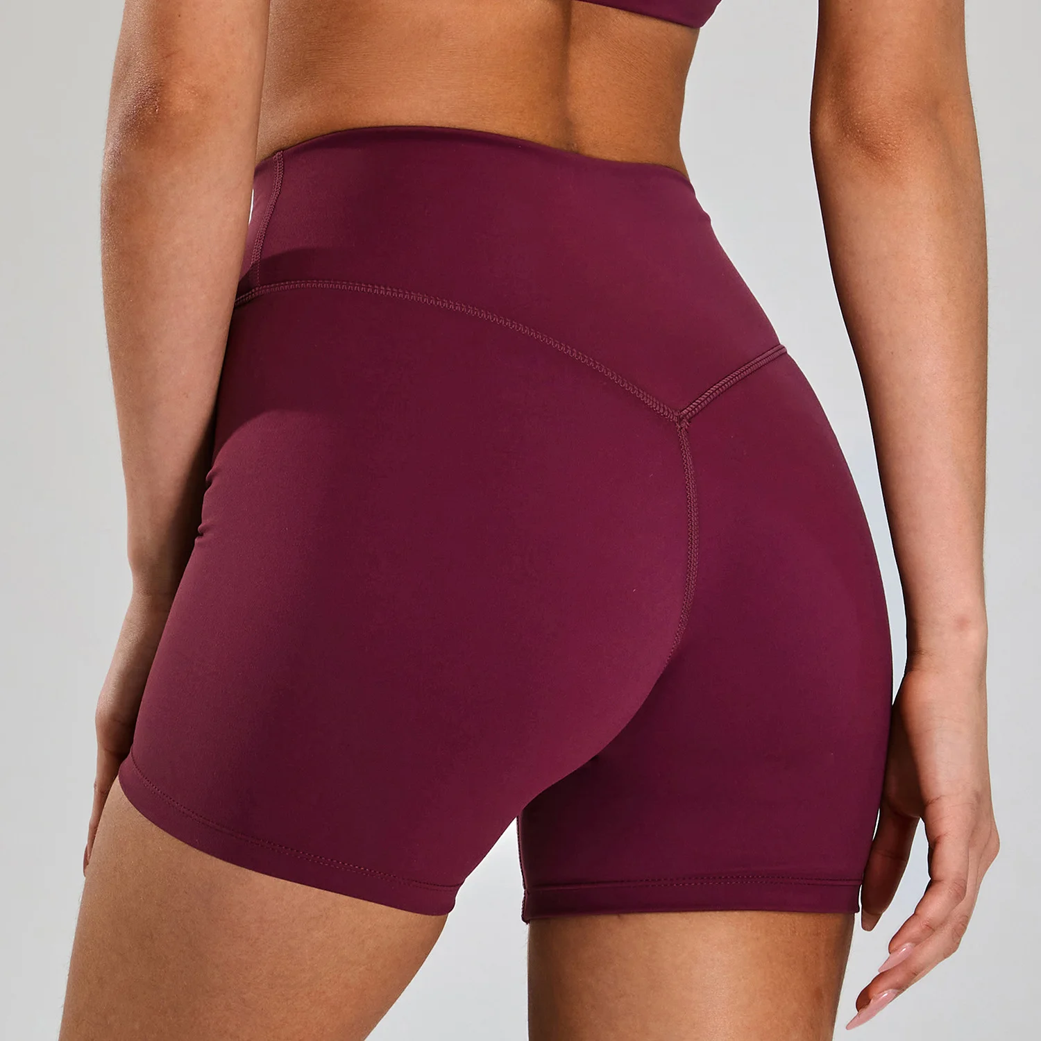 Crossover High-Waist Biker Shorts