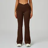 Coffee Women's Cross Back Workout Yoga Leggings