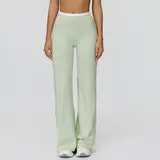 Light Fruit Green Women's Layered Bare Feel Yoga Leggings