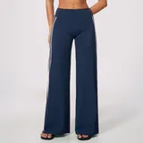 Navy Pink Clash Women's Bare Feel Control Workout Leggings
