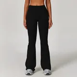 BP5061-2 · Jet Black Jet Black Women's Fitted Wide Leg Active Leggings