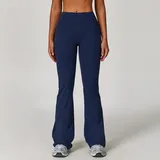Badge Blue Women's Fitted Wide Leg Active Leggings