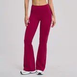 BP5061-5 · Raspberry Red Raspberry Red Women's Fitted Wide Leg Active Leggings