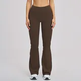 BP5061-8 · Espresso Black Espresso Black Women's Fitted Wide Leg Active Leggings