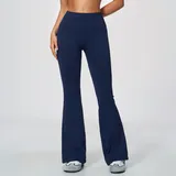 BP5112-4 · Ink Blue Ink Blue Women's Fitness Flared Yoga Workout Pants Seamless Breathable