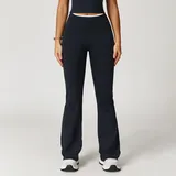 Jet Black Women's Quick Dry Running Yoga Leggings