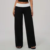 BP9639-3 · Meteor Black White Clash Meteor Black White Clash Women's Brushed Stylish Yoga Leggings
