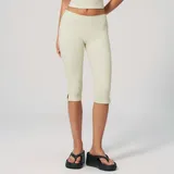 Shell Yellow Women's Running Performance Yoga Workout Shorts Low Rise