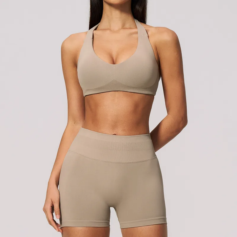 Women's Sports Bra Shorts Set
