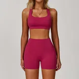 Rose Red Women's Yoga Quick Dry Yoga Set