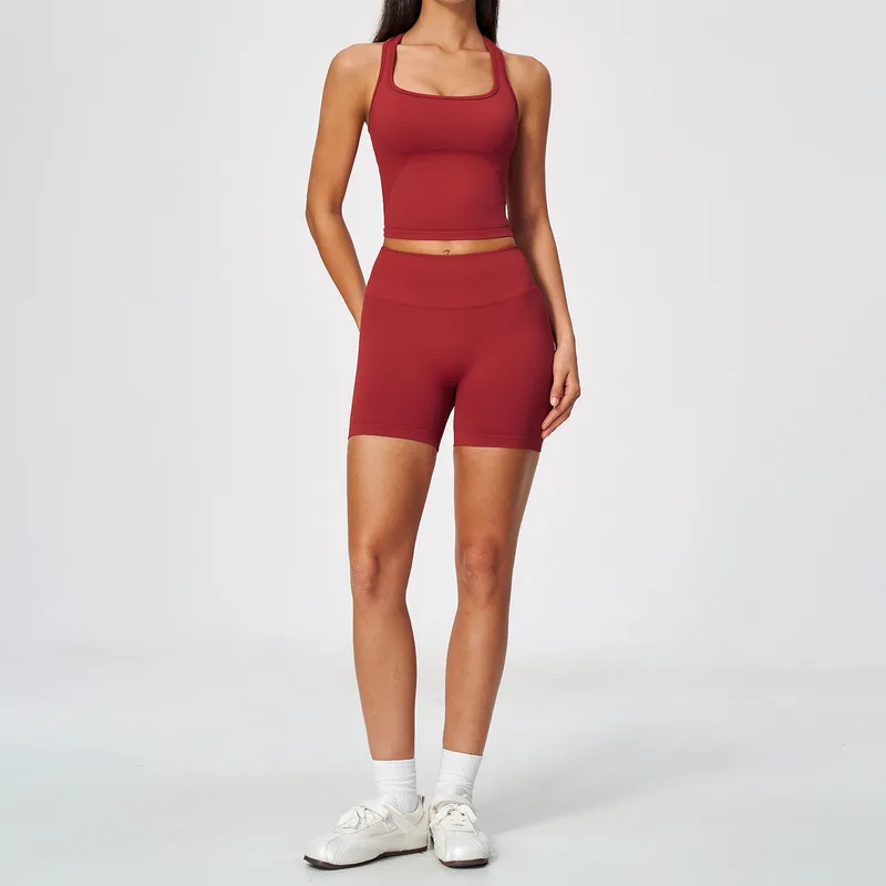 Women's Sports Bra Shorts Set