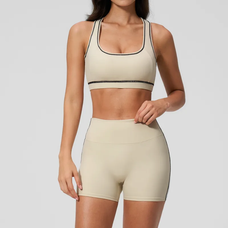 Women's Sports Bra Shorts Set
