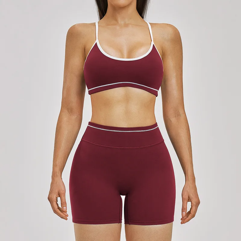 Women's Sports Bra Shorts Set