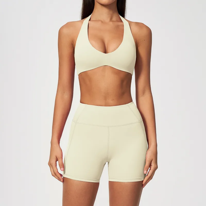 Women's Sports Bra Shorts Set