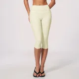 GS9615-1 · Cream Almond Cream Almond High Waist Breathable Women's Yoga Shorts High Waist