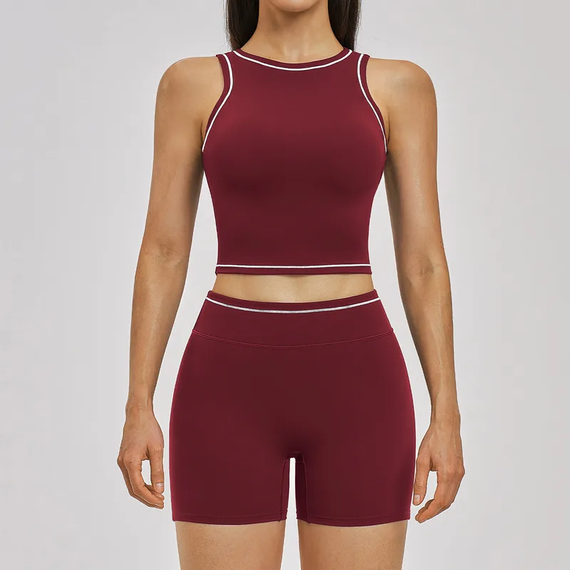 Women's Sports Bra Shorts Set