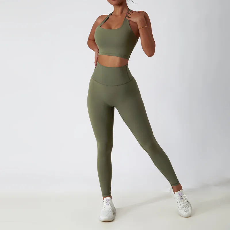 Women's Sports Bra Shorts Set