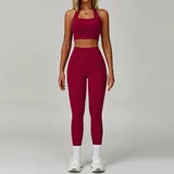 Rose Red Women's Bare Feel Winter Yoga Set