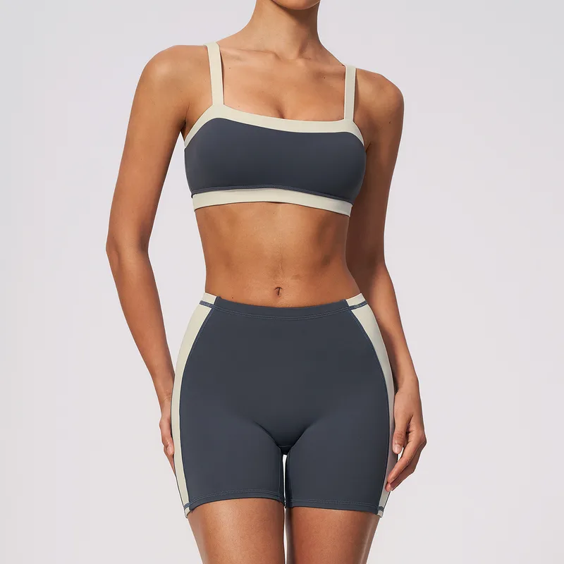 Women's Sports Bra Shorts Set