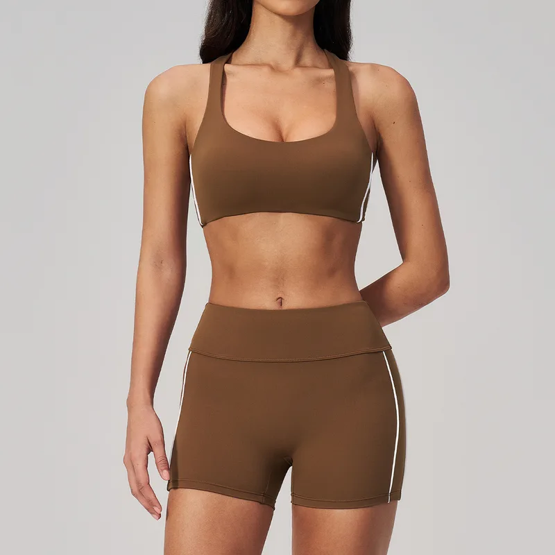 Women's Sports Bra Shorts Set