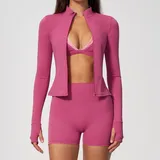 PS6116-1 · Strawberry Pink Strawberry Pink Women's Yoga Set Quick Dry Running 3 Piece