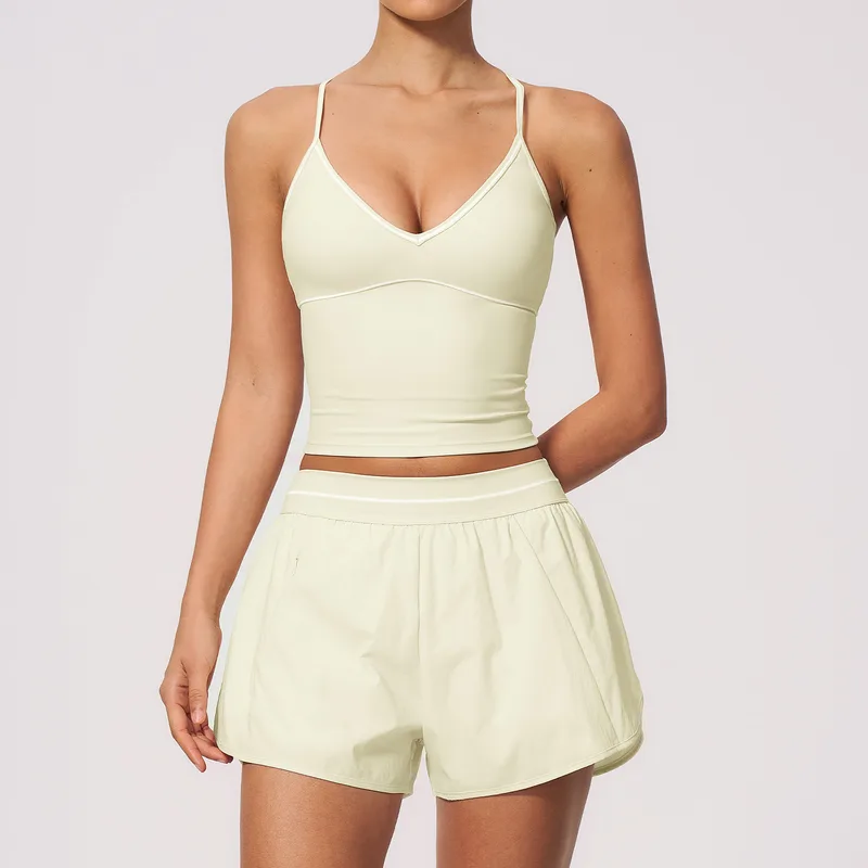 Women's Sports Bra Shorts Set