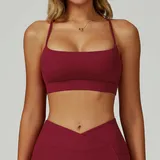 Cherry Red Women's Bare Feel Summer Sports Bra