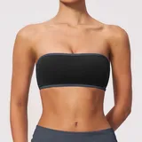 SB2570-2 · Jet Black Jet Black Women's Breathable Color Block Sports Bra