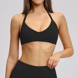 SB4201-2 · Jet Black Jet Black Women's Brushed Backless Yoga Bra