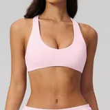 Falling Blossom Pink Women's Brushed Bare Feel Sports Bra