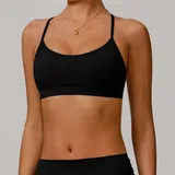 SB8347-2 · Jet Black Jet Black Women's Bare Feel Strappy Sports Bra