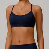 Badge Blue Women's Bare Feel Strappy Sports Bra