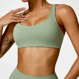 Basil Green Women's Bare Feel Supportive Workout Bra