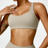 Camel Brown Women's Bare Feel Supportive Workout Bra