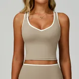 SB9238-1 · Linen Linen Women's Backless Running Sports Bra