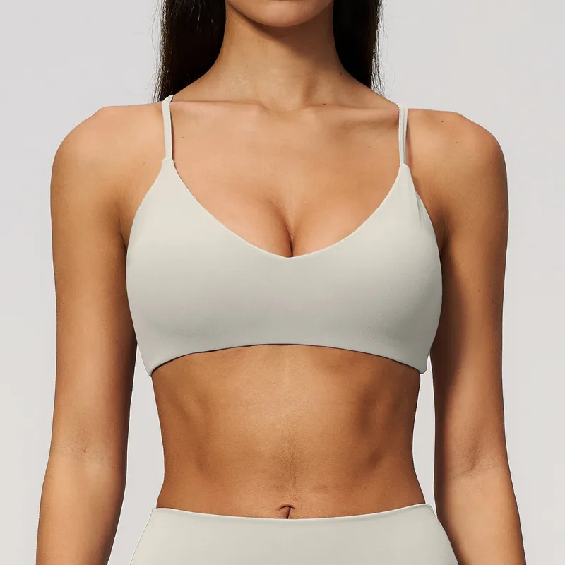 Women's V Neck Supportive Sports Bra