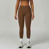 SL7790-3 · Dark Coffee Dark Coffee Women's Yoga Slimming Seamless Leggings