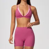 Strawberry Pink Women's Bare Feel Lightweight Yoga Set