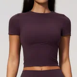 ST9616-5 · Ink Purple Ink Purple Women's Short Sleeve Top Short Sleeve Breathable Slimming