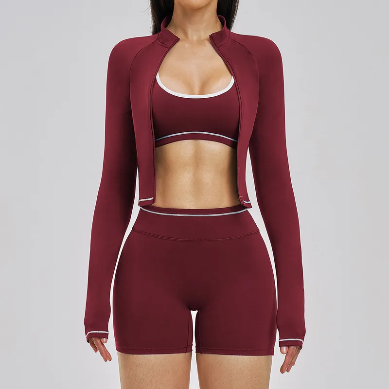 Women's Sports Bra Shorts Set