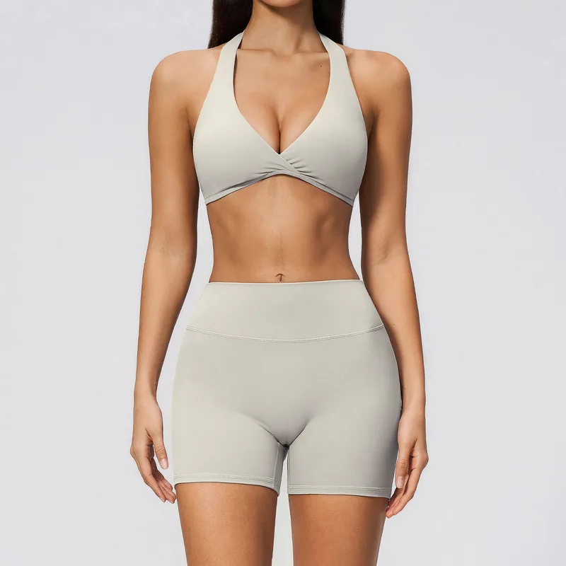 Women's Sports Bra Shorts Set