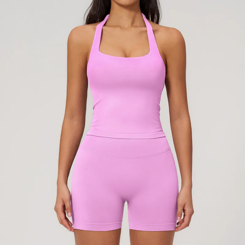 Women's Sports Bra Shorts Set