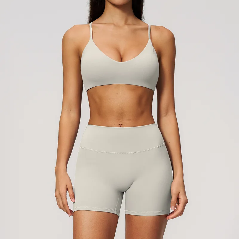 Women's Sports Bra Shorts Set