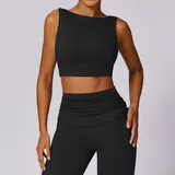 TT8516-2 · Jet Black Jet Black Women's Fitted Supportive Yoga Bra