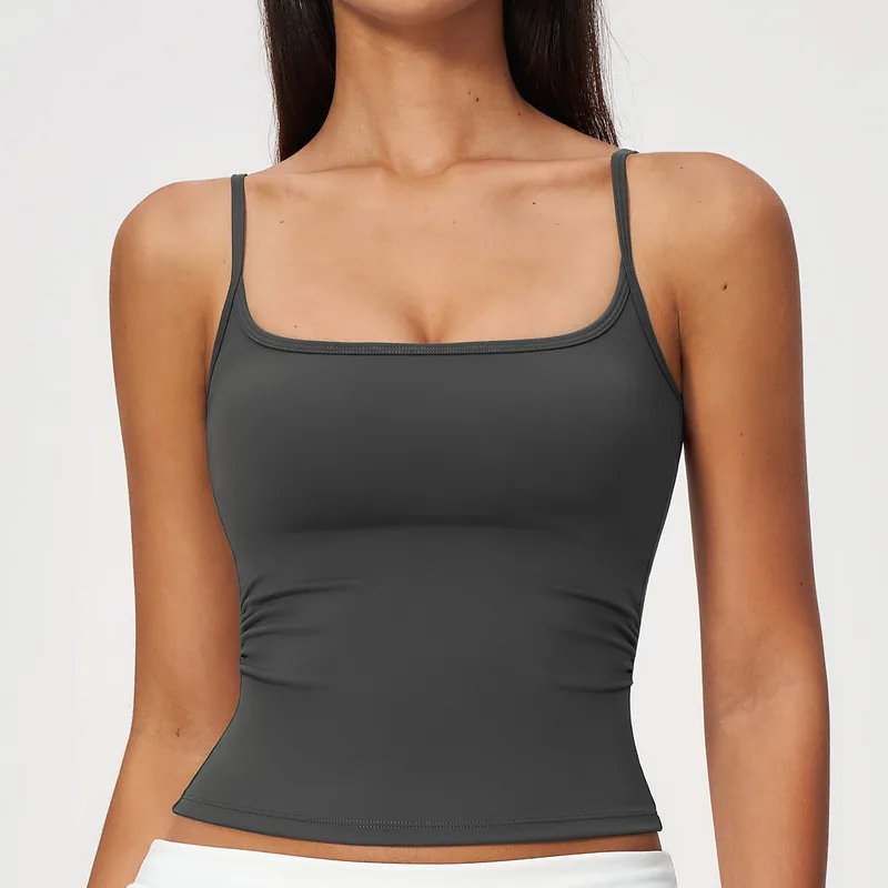 Women's Strappy Brushed Workout Top