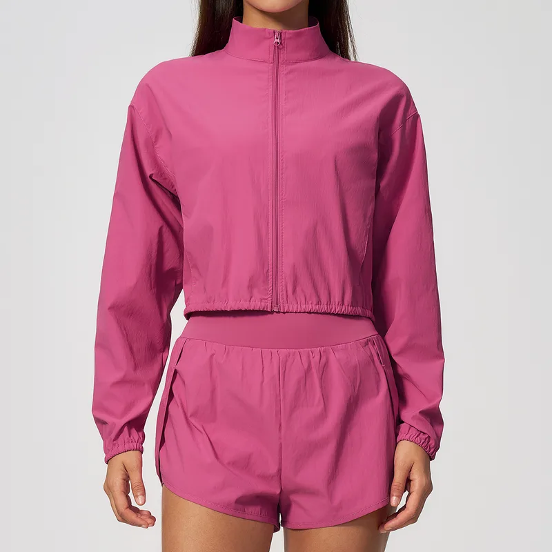 Breathable Yoga Women's Stand Collar Jacket Quick Dry