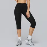 WS3127-2 · Jet Black Jet Black Women's Slimming Running Yoga Workout Shorts Brushed Fitted