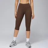 Chocolate Brown Women's Slimming Running Yoga Workout Shorts Brushed Fitted