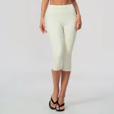 WS5529-1 · Cream White Cream White Women's Running Yoga Workout Shorts Brushed Slimming Fitted
