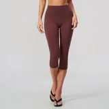 Wine Red Women's Running Yoga Workout Shorts Brushed Slimming Fitted